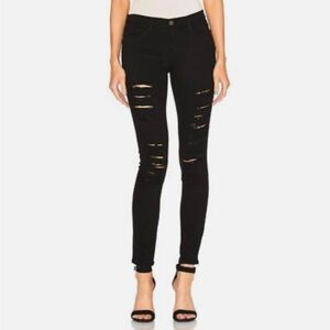 Frame Denim Le Skinny de Jeanne Jeans in Black Noir Size 29